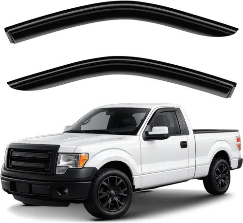 Miniatura 35 de Deflectores de ventana tintados ahumados con cinta adhesiva para ventana lateral, deflectores de lluvia compatibles con Toyota RAV4 2013-2018 - 4