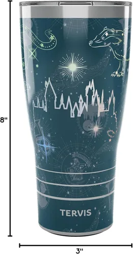 Miniatura 9 de Tervis Traveler - Vaso aislado de triple pared de Harry Potter Marauder's Constellation mantiene las bebidas frías y calientes, 30 onzas, acero