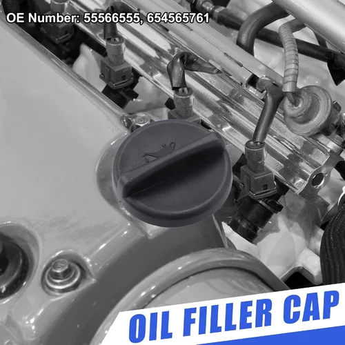 Miniatura 2 de X AUTOHAUX Tapa del depósito de combustible del motor, tapa de tapón de llenado de gasóleo, reemplazar 555665555 654565761 para Chevrolet Cruze