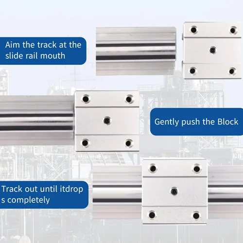 Miniatura 5 de Rieles lineales 2 unidades SBR12-11.811 in y 4 unidades SBR12UU Bloques de rodamientos lineales y rieles para enrutadores CNC de bricolaje Máquina