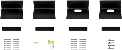 Miniatura 7 de Hangman Kit de montaje de sonido envolvente sin perno prisionero Sin taladro Barra de sonido Percha Estante de altavoz para paneles de yeso SSMK