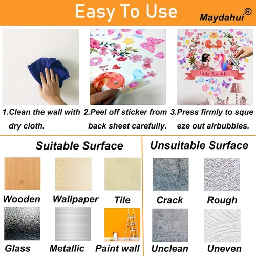 Miniatura 7 de Maydahui Calcomanías de pared de zapatos de tacón alto de colores modernos para mujer, zapatos de flores, tacones (32 x 30 pulgadas) para zapatos