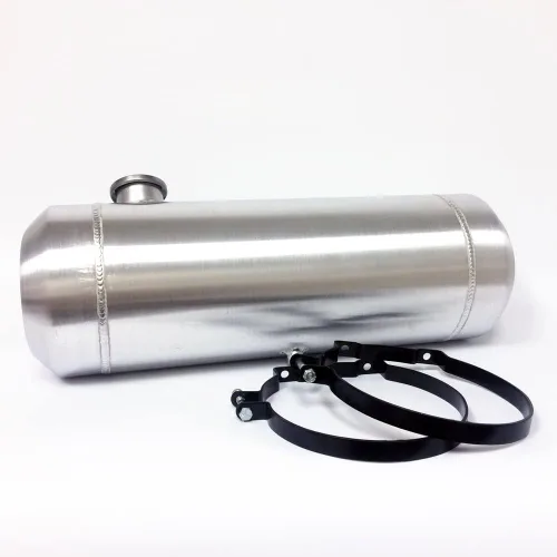 Miniatura 3 de JSD tanque de combustible de celda de gas de aluminio de 5 galones con llenado final en el extremo + soporte, de 8" x 24" de diámetro, redondo, 1/4