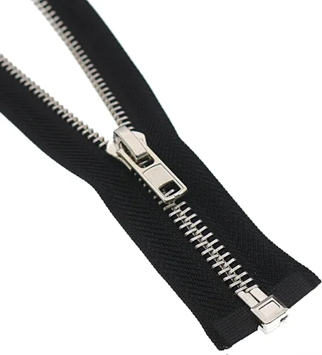 Miniatura 4 de Leekayer #8 Cremalleras de 32 pulgadas para chaquetas, abrigos de costura, manualidades, chaqueta separadora plateada, cremallera de 31.9 in