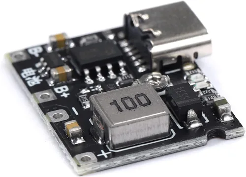 Miniatura 4 de Teyleten Robot 18650 Li-ion 3.7V 4.2V Cargador de batería DC-DC Step Up Boost Module TP4056 DIY Kit Piezas Tipo-C 10pcs