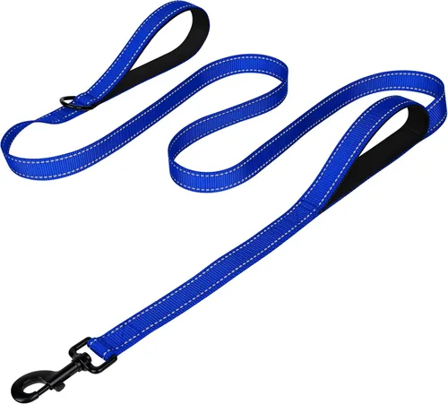 Miniatura 11 de Joytale - Correa resistente para perros grandes que tiran, doble asa para control de tráfico, correas reflectantes de doble cara para perros grandes