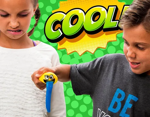 Miniatura 4 de JA-RU Barf Ooze Ball (paquete de 4) bolas de slime – Bola de estrés blanda con slime en el interior, juguete para apretar, divertidos regalos