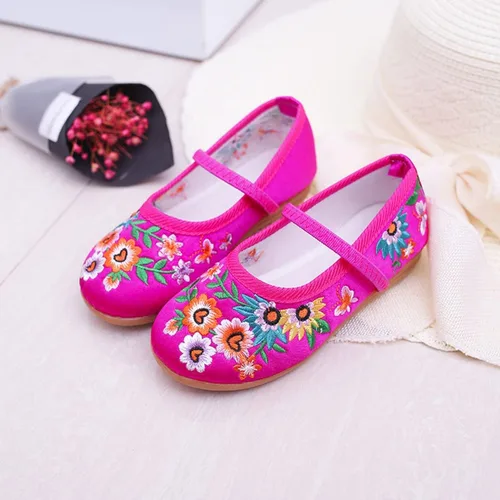 Miniatura 5 de Mirabel Shoes, Mirabel Shoes Encanto for Girls, Girls Dress Shoes Ballet Costume Shoes for Girls Comfy Low Heel Round Toe Flat Shoes with Floral