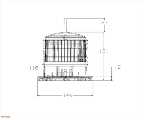 Miniatura 4 de Britta Products Luz solar de baliza de seguridad para barcaza de embarcaciones de embarcaciones de embarcaciones de embarcaciones de encendido