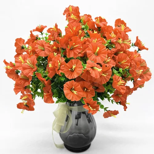 Miniatura 11 de Flores artificiales de plástico para el aliento del bebé, gypsophila falsa para interiores y exteriores, corona de niña, ramo de novia, hogar