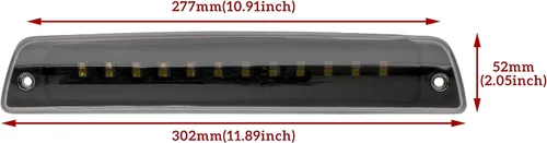 Miniatura 8 de Tercera luz de freno LED para Ram 1500 2500 3500 94-01, KEWISAUTO negro ahumado LED 3ª luz trasera de freno trasero para Dodge Ram 1500 2500 3500