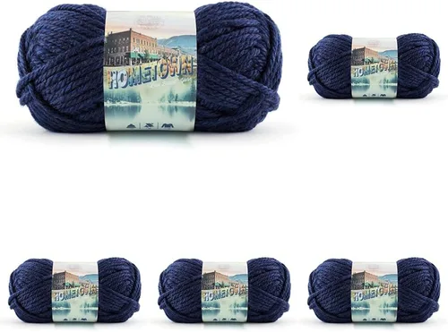 Miniatura 17 de Lion Brand Yarn Hometown - Ovillo de lana súper voluminoso para tejer, ganchillo y manualidades, 1 unidad, Phoenix Azalea