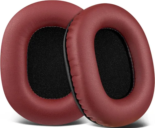 Miniatura 8 de SOULWIT Almohadillas de repuesto para auriculares de monitor Audio Technica ATH M50X M50XBT M50RD M40X M30X M20X MSR7 SX1, almohadillas con piel