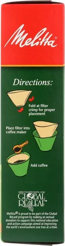 Miniatura 4 de Melitta Filtros de café en cono marrón natural, #4 100 Ea (paquete de 2)