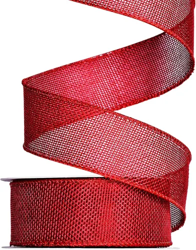 Miniatura 6 de Ribest Cinta de arpillera con alambre verde musgo, 1 1/2 pulgadas 10 yardas, cinta de yute para decoración de lazos, manualidades, envoltura