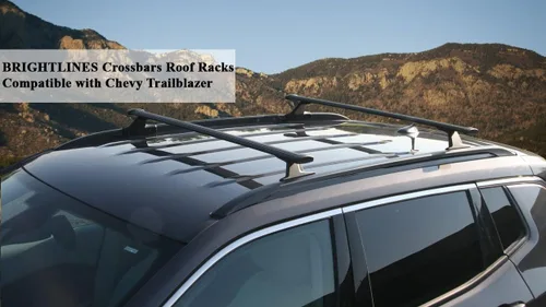 Miniatura 7 de BrightLines Barras transversales de techo compatibles con Chevy Trailblazer 2021 2022 2023 2024 2025 2026 para kayak, equipaje de esquí, bicicleta