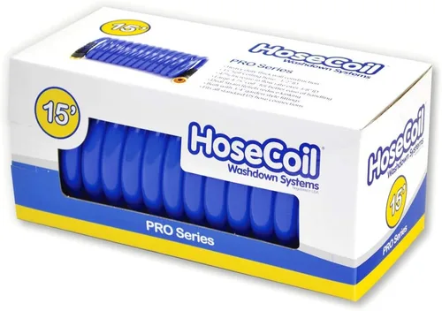 Miniatura 2 de HoseCoil PRO Manguera de agua autoenrollable de 1/2 pulgada para jardín, RV, exterior (15)