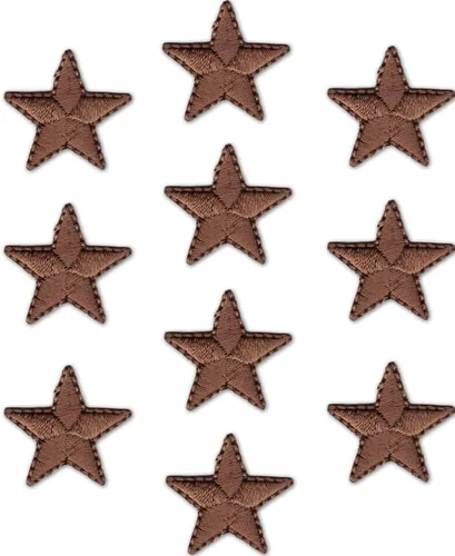 Miniatura 24 de Laughing Lizards Parches bordados con estrellas para planchar para ropa, chaquetas, mochilas y decoraciones (negro, 1 pulgada)