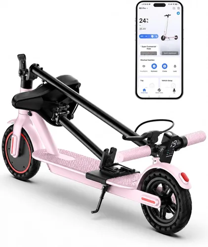 Miniatura 11 de Joyhis Electric Scooter for Adults - 19/22MPH & 15/22Mile Range, 8.5"/10" Solid Tires Folding Commuter E-Scooter with Dual Suspension, App Control &