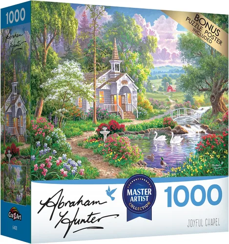 Miniatura 2 de RoseArt - Abraham Hunter - Joyful Chapel - Rompecabezas de 1000 piezas para adultos