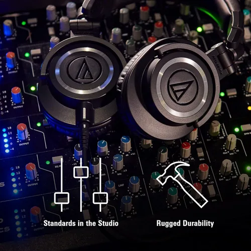 Miniatura 6 de Audio-Technica ATH-M50X - Auriculares profesionales para monitor de estudio, color negro, grado profesional, aclamado por la crítica, con cable