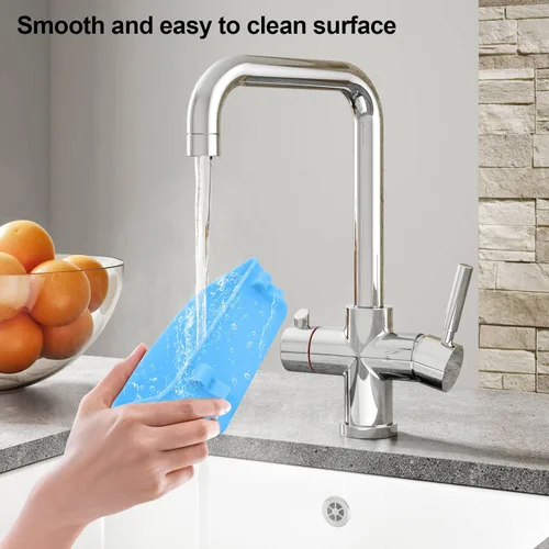Miniatura 6 de Paquete de 6 comederos (azul, rosa), comedero colgante, recipiente de alimentos y agua, cuenco de agua de baño universal para pájaros, hámsters