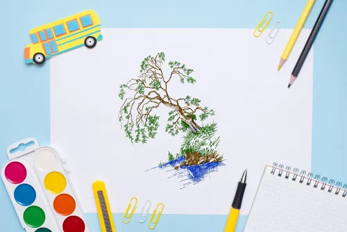 Miniatura 3 de Tree by The River Sellos transparentes para hacer tarjetas, álbumes de recortes, decoración de bricolaje, sello transparente de fondo para Estilo 1