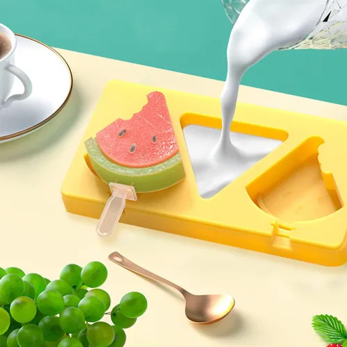 Miniatura 2 de Rolin Roly 2 moldes de silicona para paletas de hielo, piña, con 6 varillas, para hacer helados, tapas, reutilizables, para dulces, Navidad, Navidad