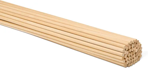 Miniatura 15 de Varillas de madera sin terminar para manualidades y bricolaje, 250 unidades Woodpeckers
