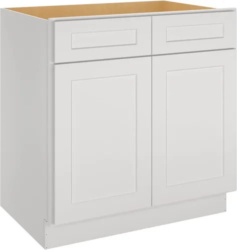 Miniatura 10 de LOVMOR Armarios de base de cocina, armario de almacenamiento aparador, gabinete de entrada con 1 cajón y estante ajustable, 24 pulgadas de ancho x