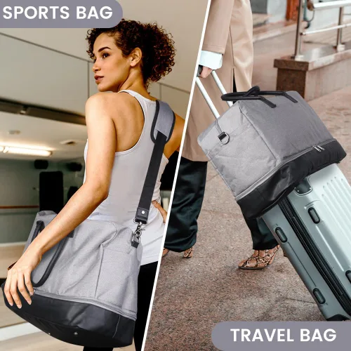 Miniatura 6 de Bolsa de lona para mujereshombres, bolsas deportivas de gimnasio