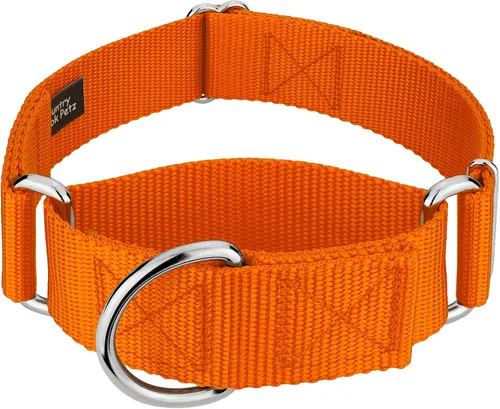 Miniatura 20 de Country Brook Petz - Collar para perro de nailon resistente Martingale de 15 colores (extra grande, 1 1/2 pulgadas de ancho, azul océano)