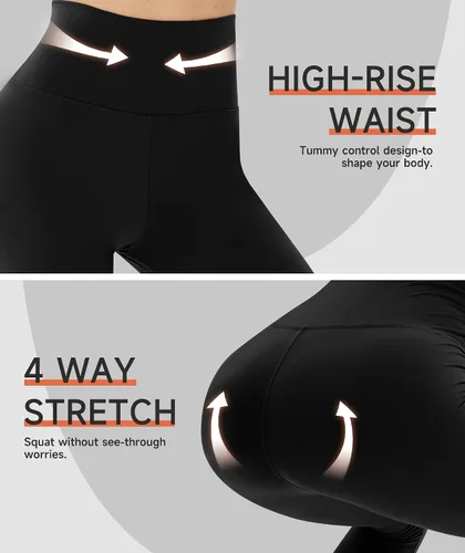Miniatura 4 de Gayhay - Leggings capri de cintura alta para mujer, suaves, ajustados, ideales para yoga, correr, ciclismo y entrenamiento