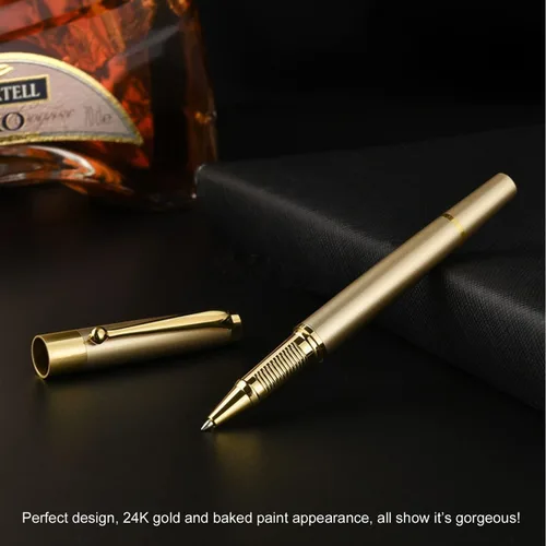 Miniatura 3 de YIVONKA - Bolígrafo de bola recarga negra, lujoso bolígrafo de línea de 0.5mm, el mejor set de regalo de bolígrafo para hombres y mujeres Dorado