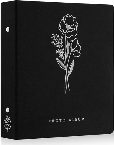 Miniatura 15 de Lanpn - Álbum de fotos autoadhesivo de lino, 40 páginas, álbum de fotos para manualidades, páginas adhesivas magnéticas, contiene fotos de 4 x 6, 7