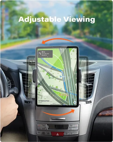 Miniatura 4 de APPS2Car Soporte universal para coche [2 en 1] Ranura de CD Tablet Soporte de coche para tableta de 4.7-11 pulgadas, soporte de teléfono celular