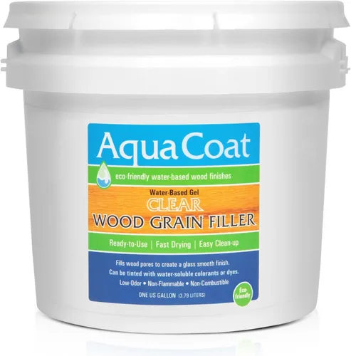 Miniatura 9 de Aqua Coat Gel Rellenador de Veta de Madera Transparente a Base de Agua, Secado Rápido, Bajo Olor, Bajo VOC, Lijable, Teñible y Pintable, Fácil