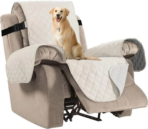 Miniatura 8 de H.VERSAILTEX Fundas Acolchadas Reversibles para Sillones Reclinables, Funda para Silla Reclinable Resistente al Agua, Protector de Muebles Lavable