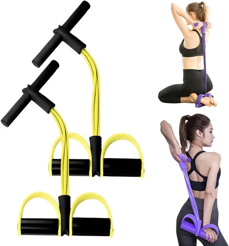 Miniatura 9 de Banda de resistencia elástica multifuncional para yoga, extractor de pedal de estiramiento mejorado 2026 con asas para entrenamiento de cuerpo