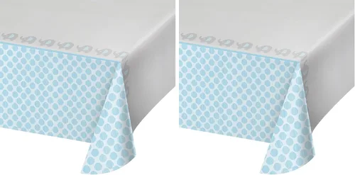 Miniatura 2 de Creative Converting 316939 Mantel de plástico con temática de elefante azul