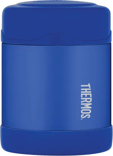 Thermos - Blue Kids Food Flask (9.8 fl oz) - Sin BPA, acero inoxidable, a prueba de derrames, termo para lonchera, 5 horas de calor y 7 horas de