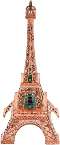 Miniatura 8 de LIZEALUCKY Estatua de la Torre Eiffel, modelo de torre Eiffel de 10.2 pulgadas, torre decorativa de escritorio de mesa con luz nocturna 3D, luminoso