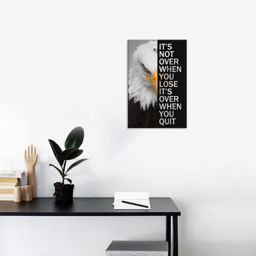 Miniatura 3 de Lienzo inspirador para pared, póster inspirador de águila animal, emprendedor, cita positiva, ilustración, decoración de oficina, marco de regalo