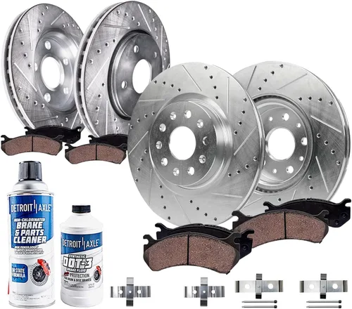 Miniatura 37 de Detroit Axle - Kit de freno delantero para Ford F-150 2010-2011, Ford Expedition Lincoln Navigator 2010-2021, repuesto de pastillas de freno