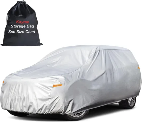 Miniatura 21 de Kayme Funda impermeable para automóvil deportivo para todo tipo de clima. Consulta la tabla de tallas del vehículo para un ajuste preciso. Cubierta