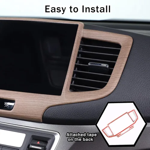 Miniatura 5 de Marco de panel de navegación para tablero de instrumentos para Honda Pilot 2019-2022/Ridgeline 2021-2023/Passport 2019-2023, material ABS, consola