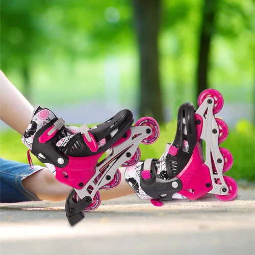 Miniatura 6 de New-Bounce - Patines en línea para niñas y niños, patines ajustables para exteriores para niños de 8 a 12 años para principiantes y avanzados