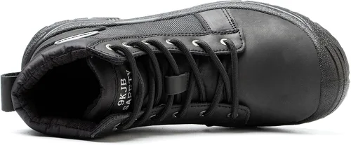 Miniatura 4 de ORISTACO Botas de seguridad de trabajo con punta de acero resistente a pinchazos de construcción industrial