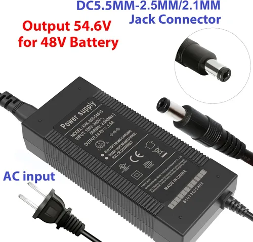 Miniatura 6 de EVAPLUS Certificado UL 54.6V 1.5A Cargador Rápido para Bicicleta Eléctrica de 48V - Reemplazo para Razor, Jetson, Voyage, Gotrax, Ninebot, Segway