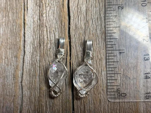 Miniatura 9 de 66 necklace pendant gemstones choose from moldavite, citrine, or herkimer diamond